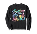 Roller Skates Birthday Gift 18 Year Sweatshirt - Unique Graphic Men Women - T-Shirt, Sweatshirt, Hoodie