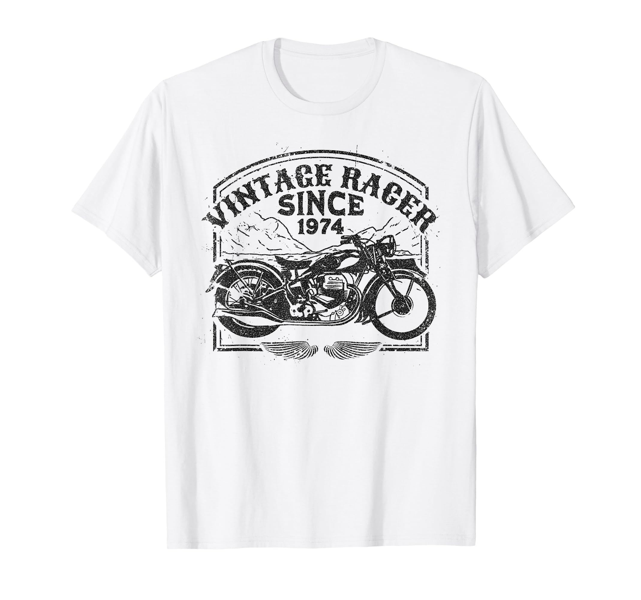 Racer Since 1974 Motorbike Motorcycle T-Shirt - Aesthetic Graphic Unisex - T-Shirt, Sweatshirt, Hoodie