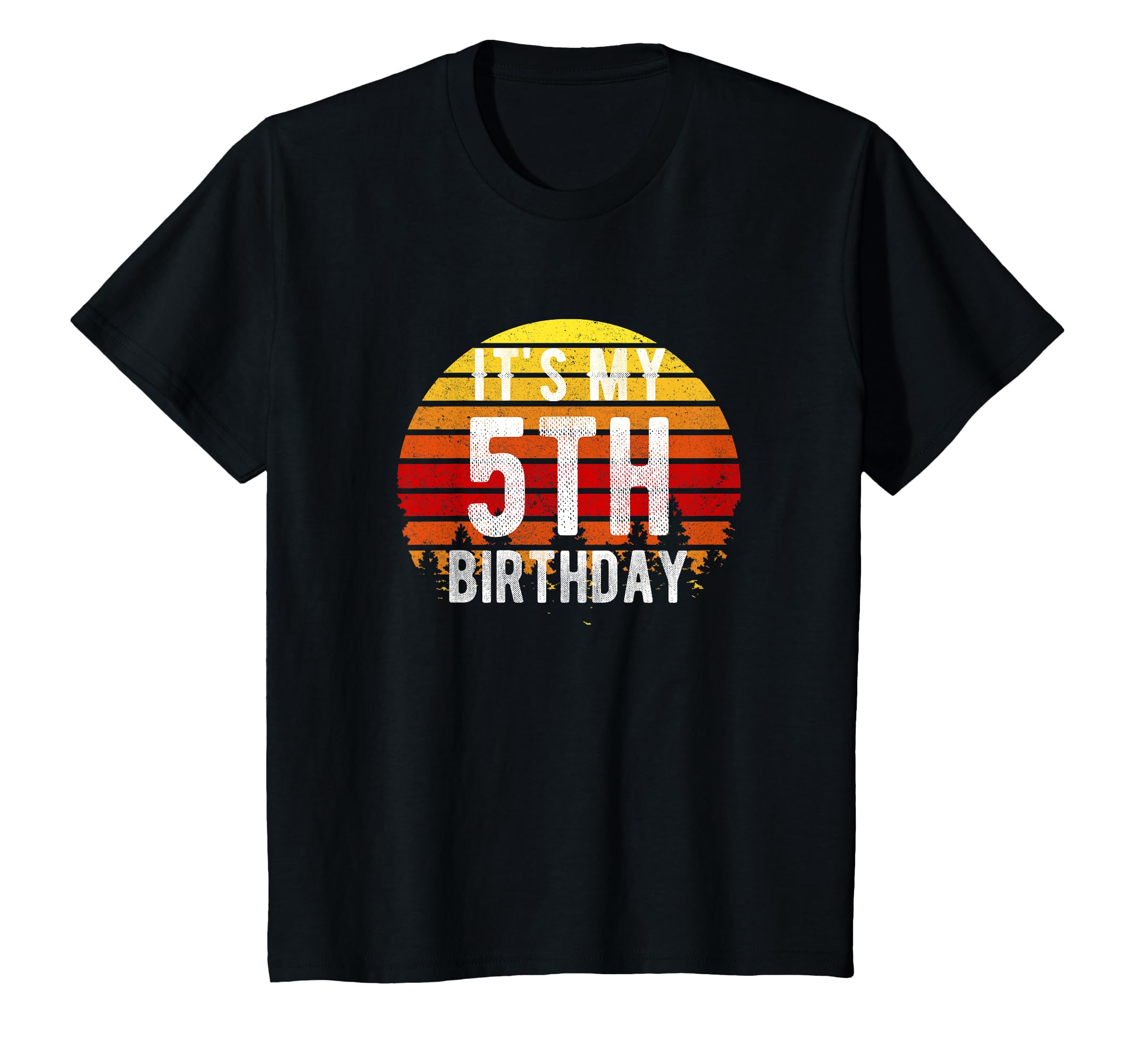 Funny Its My 5Th Birthday Sunset 5 T-Shirt - Novelty Apparel Men Women - T-Shirt, Sweatshirt, Hoodie