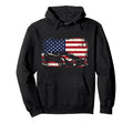 Drag Racing Race Car American Flag Hoodie - Trendy Graphic Men Women - T-Shirt, Sweatshirt, Hoodie