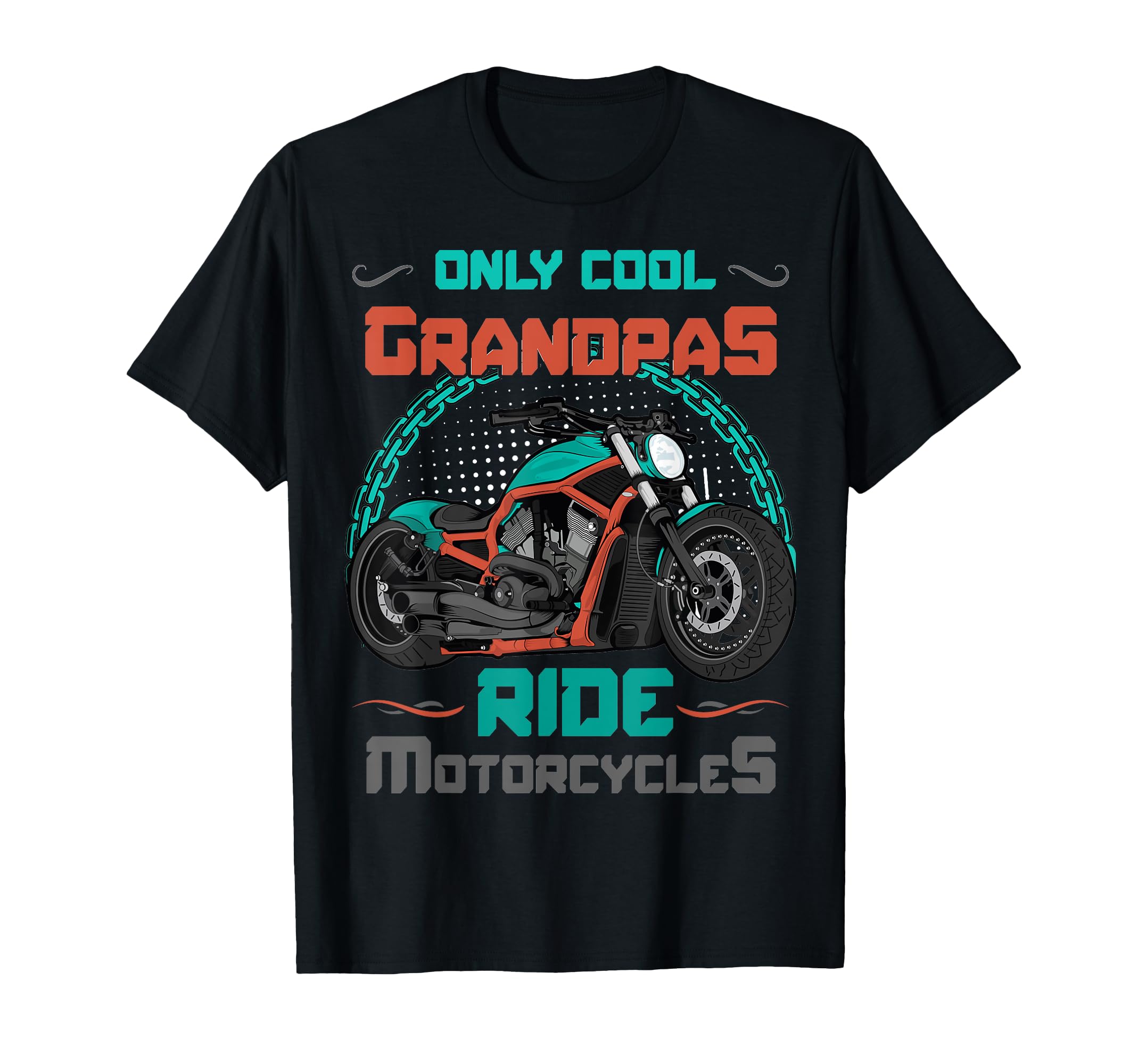Grandpas Ride Motorcycles Biker T-Shirt - Novelty Apparel Men Women - T-Shirt, Sweatshirt, Hoodie