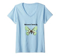 Womens Antisocial Butterfly V Neck T-Shirt - Aesthetic Graphic Men Women - T-Shirt, Sweatshirt, Hoodie