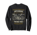 Jims Garage Motorcycle Name Jim Sweatshirt - Novelty Apparel Unisex - T-Shirt, Sweatshirt, Hoodie