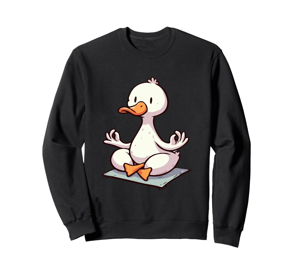 Meditation Duck Yoga Pose Relaxing Sweatshirt - Streetwear Style Men Women - T-Shirt, Sweatshirt, Hoodie