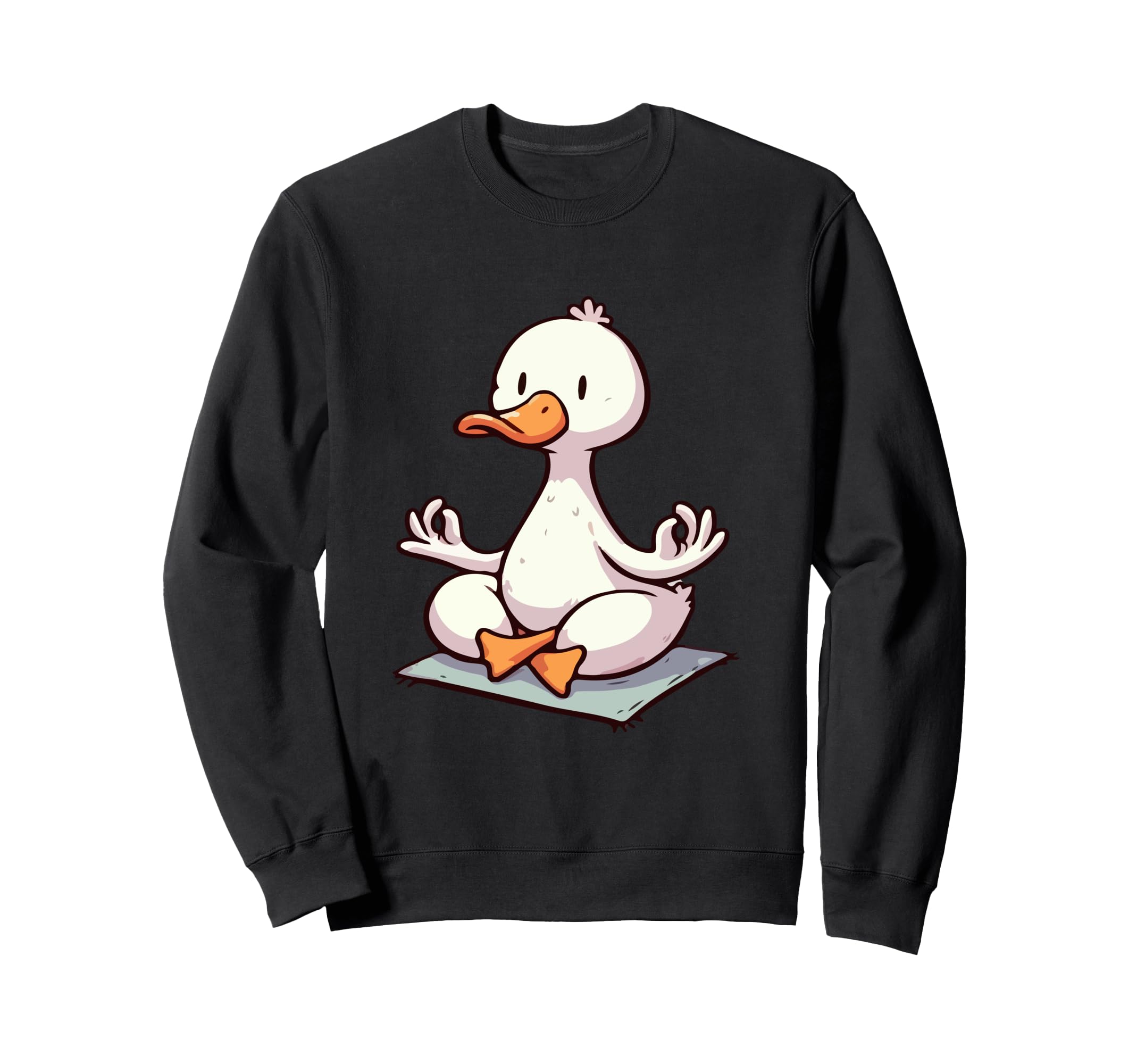 Meditation Duck Yoga Pose Relaxing Sweatshirt - Streetwear Style Men Women - T-Shirt, Sweatshirt, Hoodie