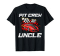 Pit Crew Uncle Race Car Birthday T-Shirt - Fun Novelty Design Men Women - T-Shirt, Sweatshirt, Hoodie