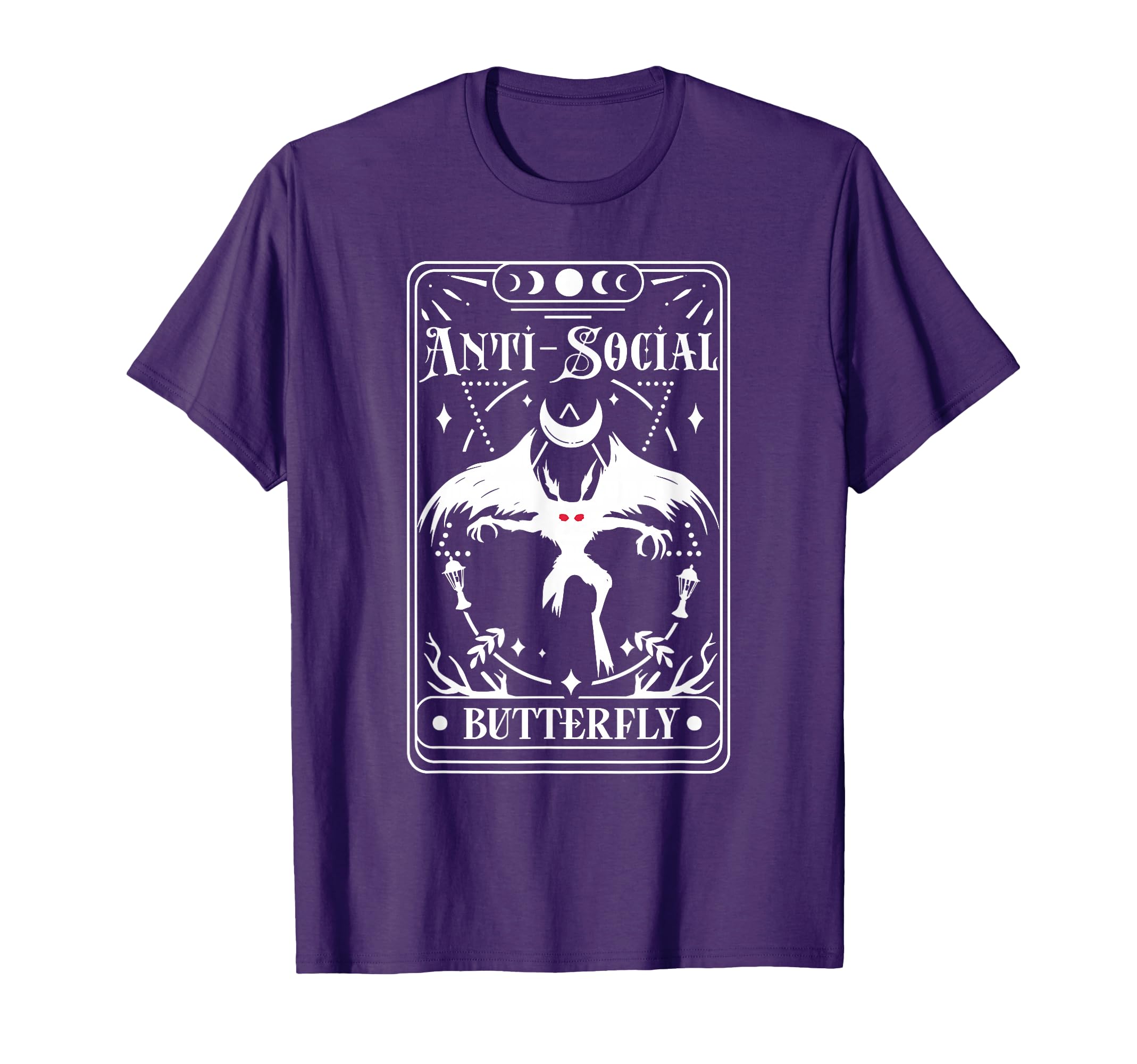 Mothman Tarot Card Antisocial T-Shirt - Aesthetic Graphic Men Women - T-Shirt, Sweatshirt, Hoodie