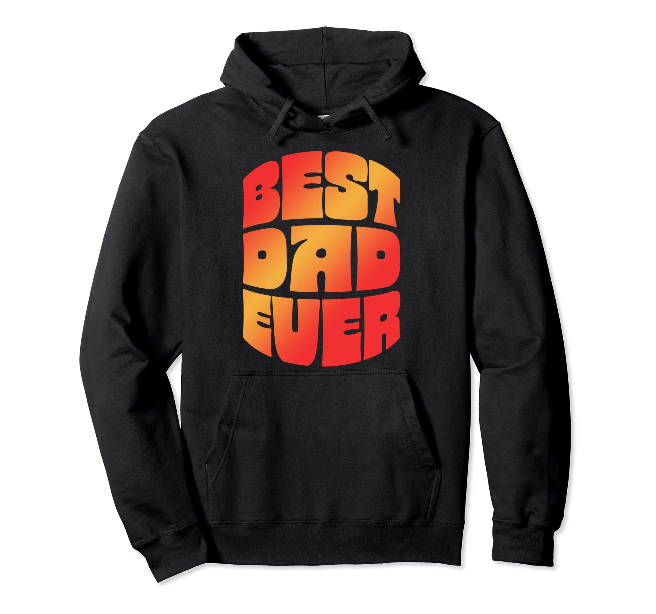 Best Dad Ever Seventies Typography Old Hoodie - Trendy Graphic for Adults - T-Shirt, Sweatshirt, Hoodie