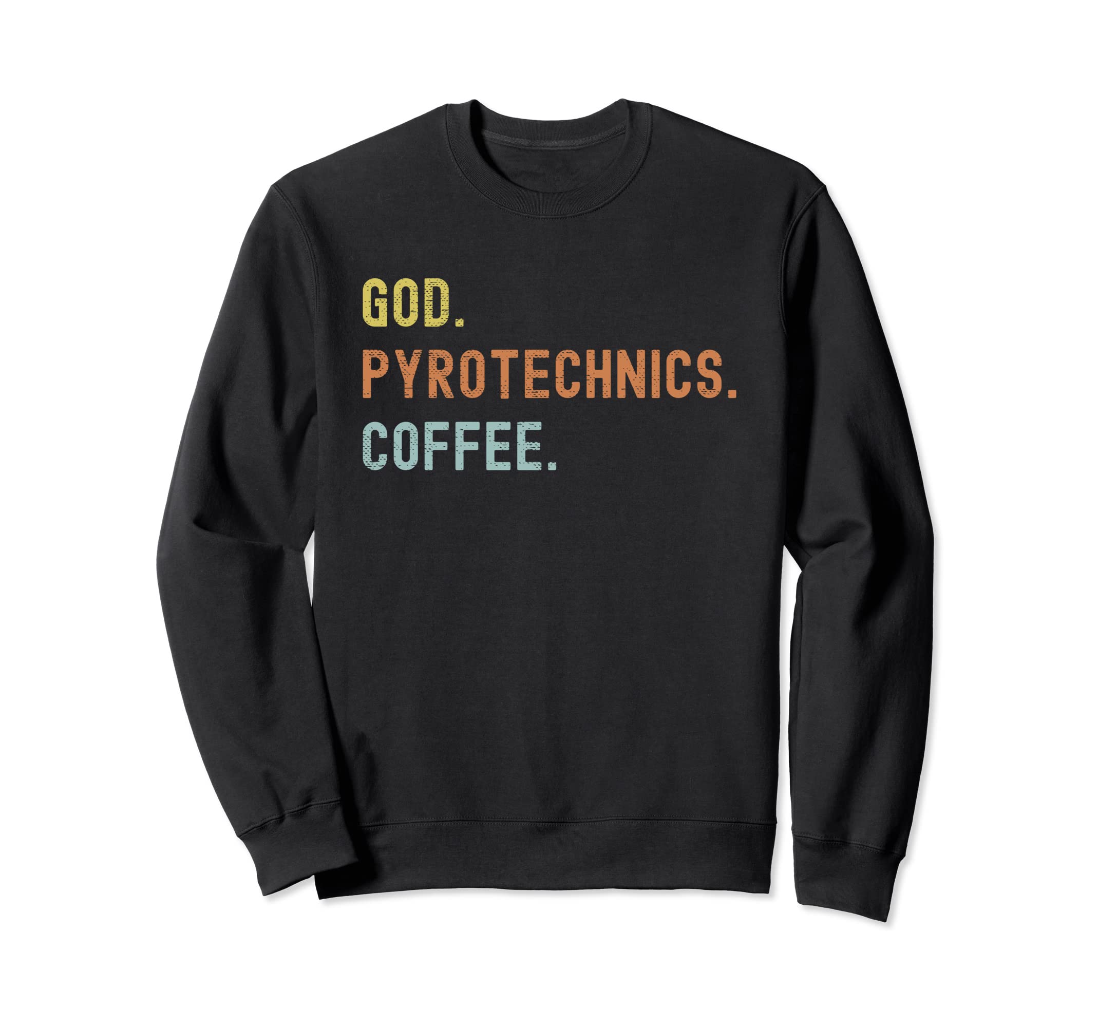 Vintages Pyrotechnics And Coffee Sweatshirt - Minimalist Print Men Women - T-Shirt, Sweatshirt, Hoodie