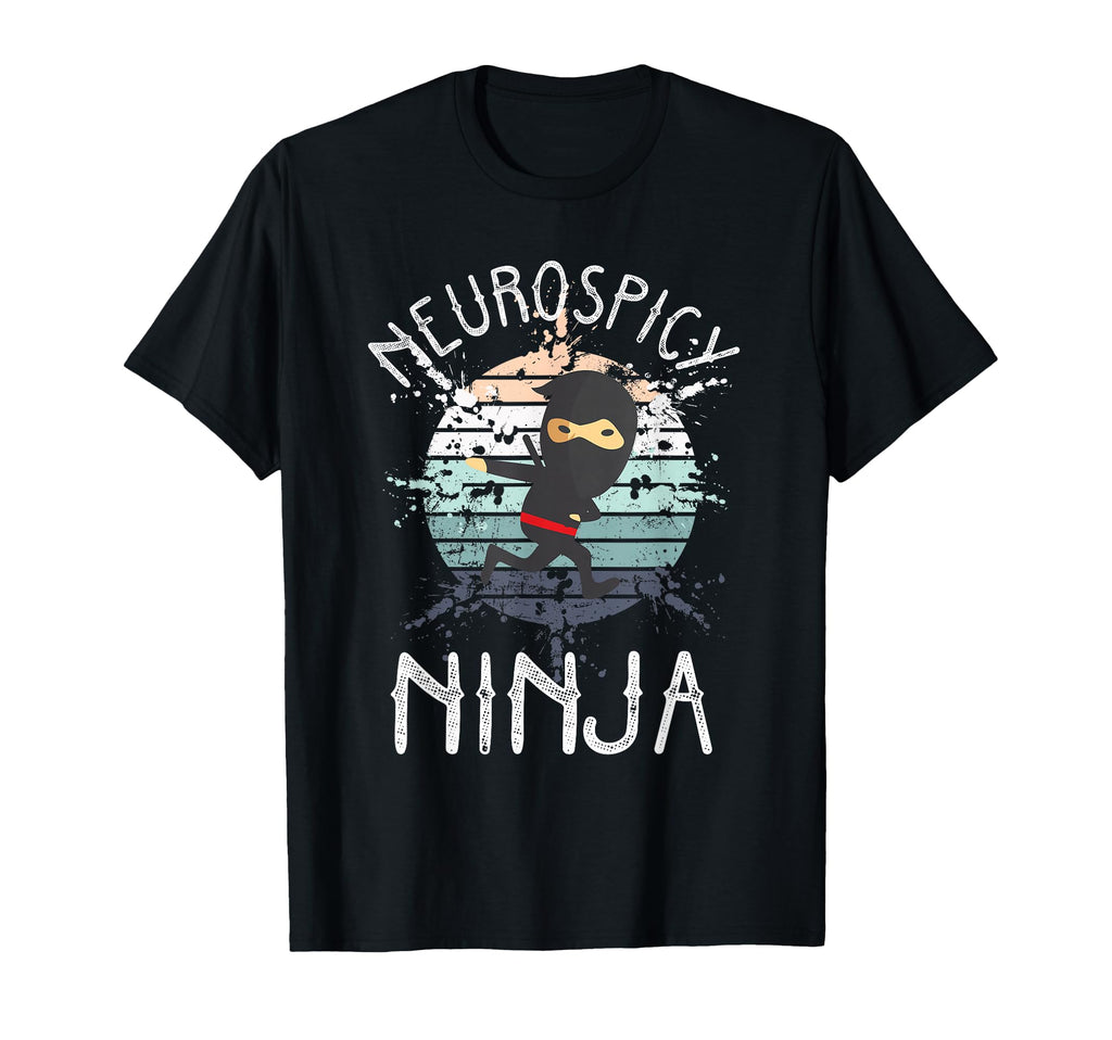 Neurospicy Ninja Autism Awareness T-Shirt - Minimalist Print for Adults - T-Shirt, Sweatshirt, Hoodie