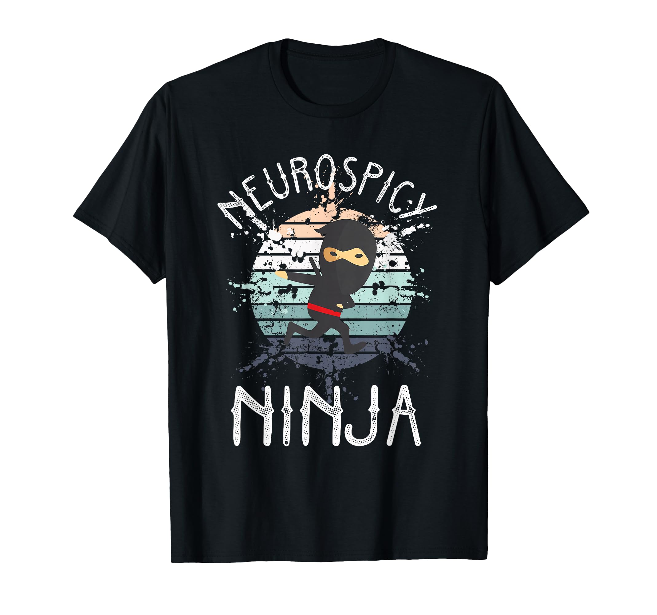Neurospicy Ninja Autism Awareness T-Shirt - Minimalist Print for Adults - T-Shirt, Sweatshirt, Hoodie
