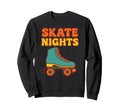 Skate Nights Roller Skating Sweatshirt - Trendy Graphic for Adults - T-Shirt, Sweatshirt, Hoodie