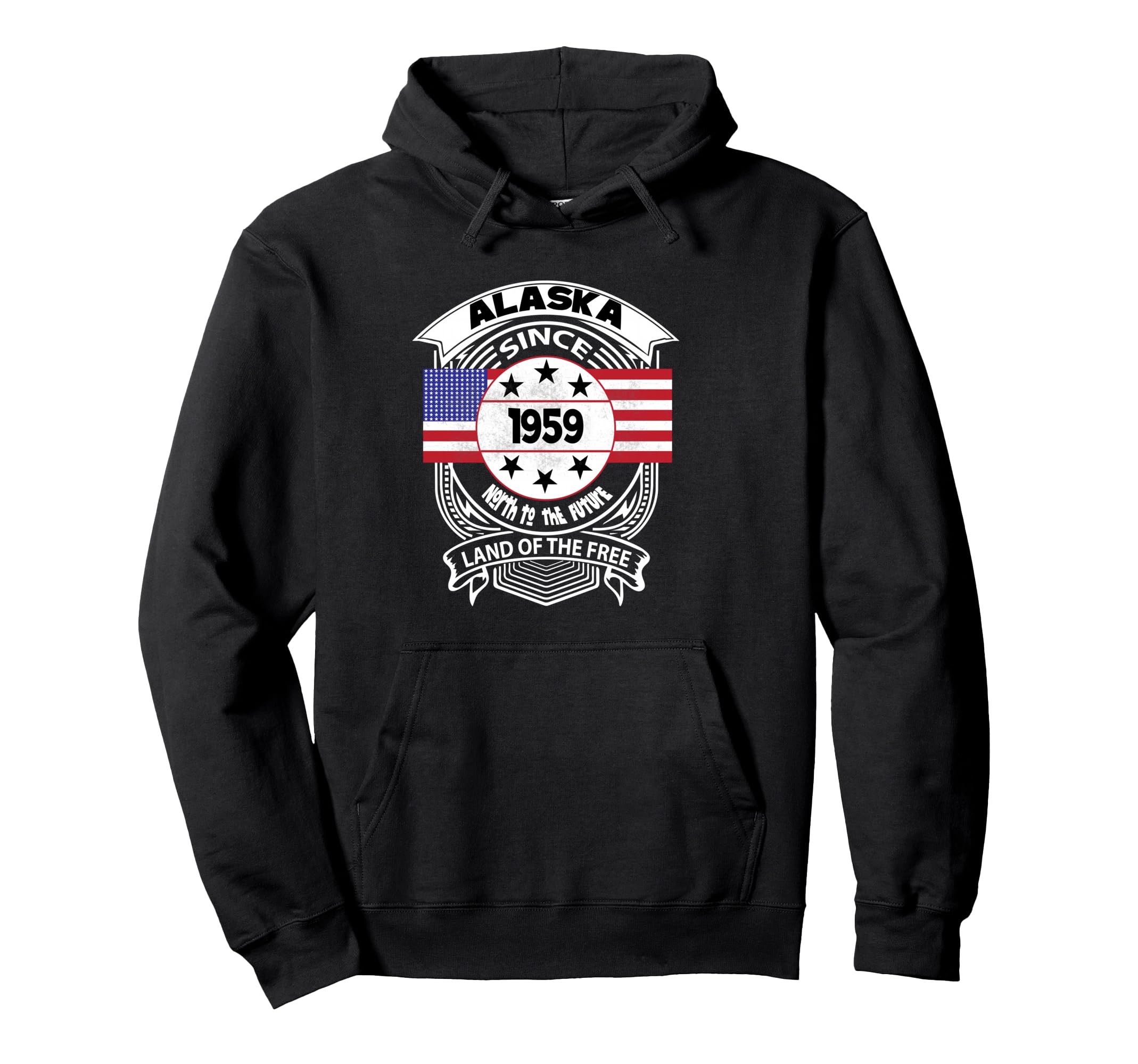 Alaska 1959 North To Future Hoodie - Aesthetic Graphic for Adults - T-Shirt, Sweatshirt, Hoodie