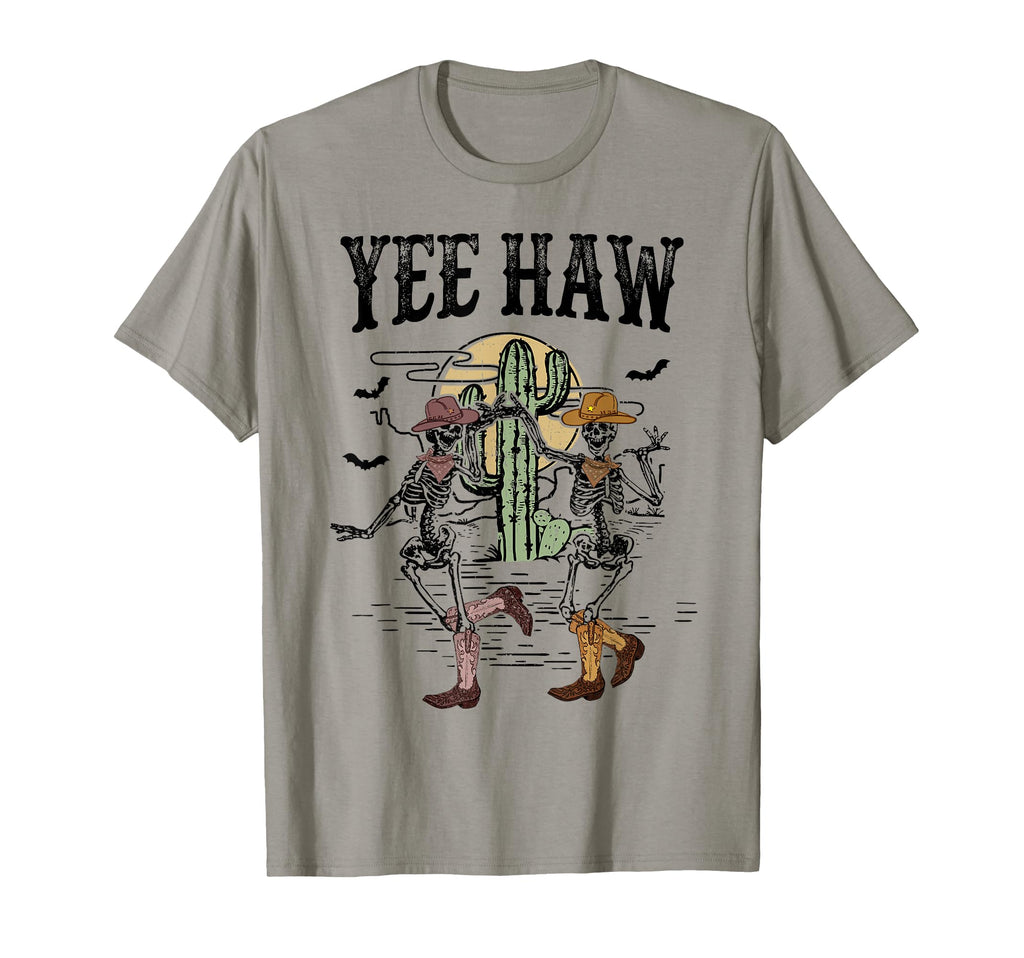 Howdy Desert Dancing Skeleton Cowboy T-Shirt - Fun Novelty Design Unisex - T-Shirt, Sweatshirt, Hoodie