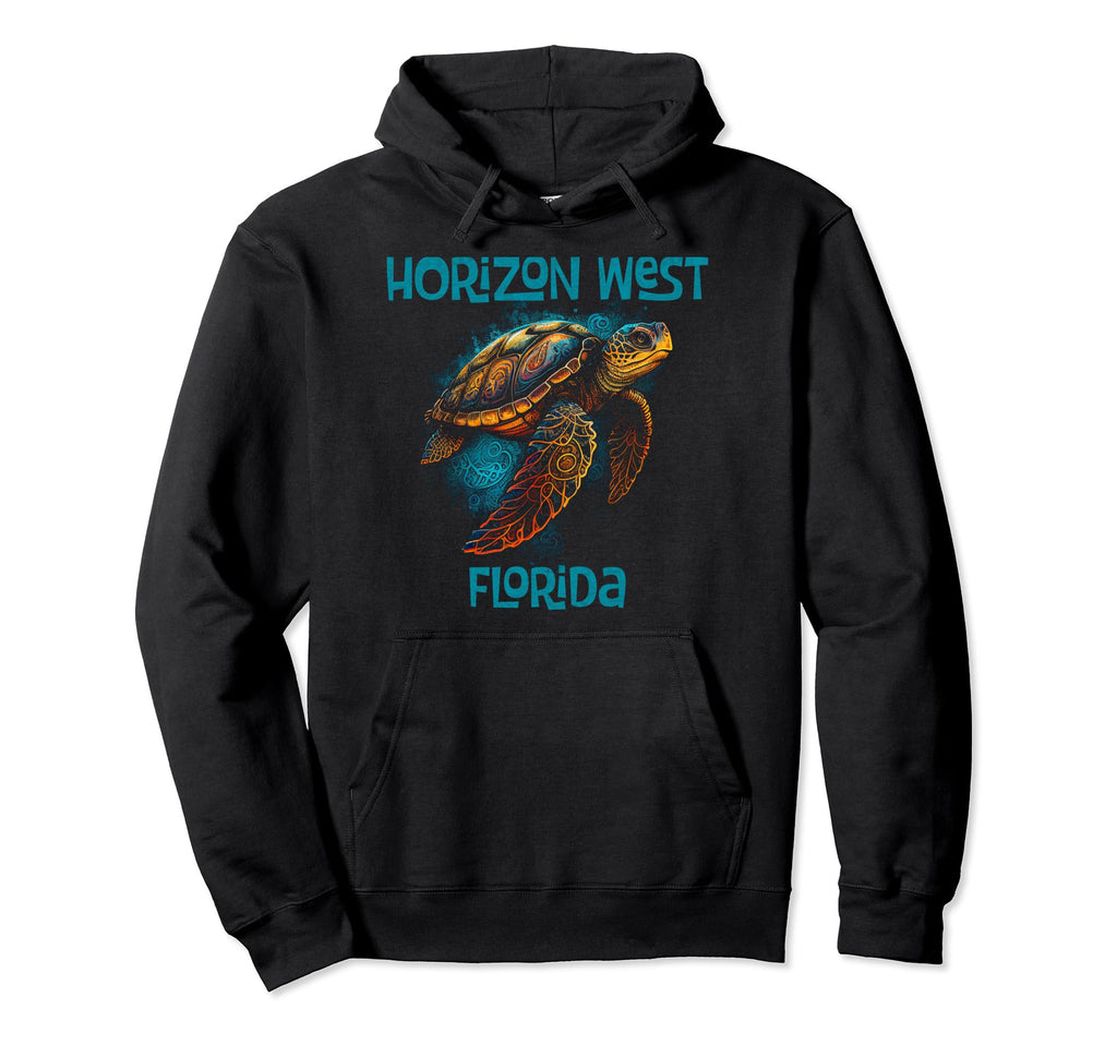 Horizon West Florida Fl Beach Sea Hoodie - Fun Novelty Design for Adults - T-Shirt, Sweatshirt, Hoodie