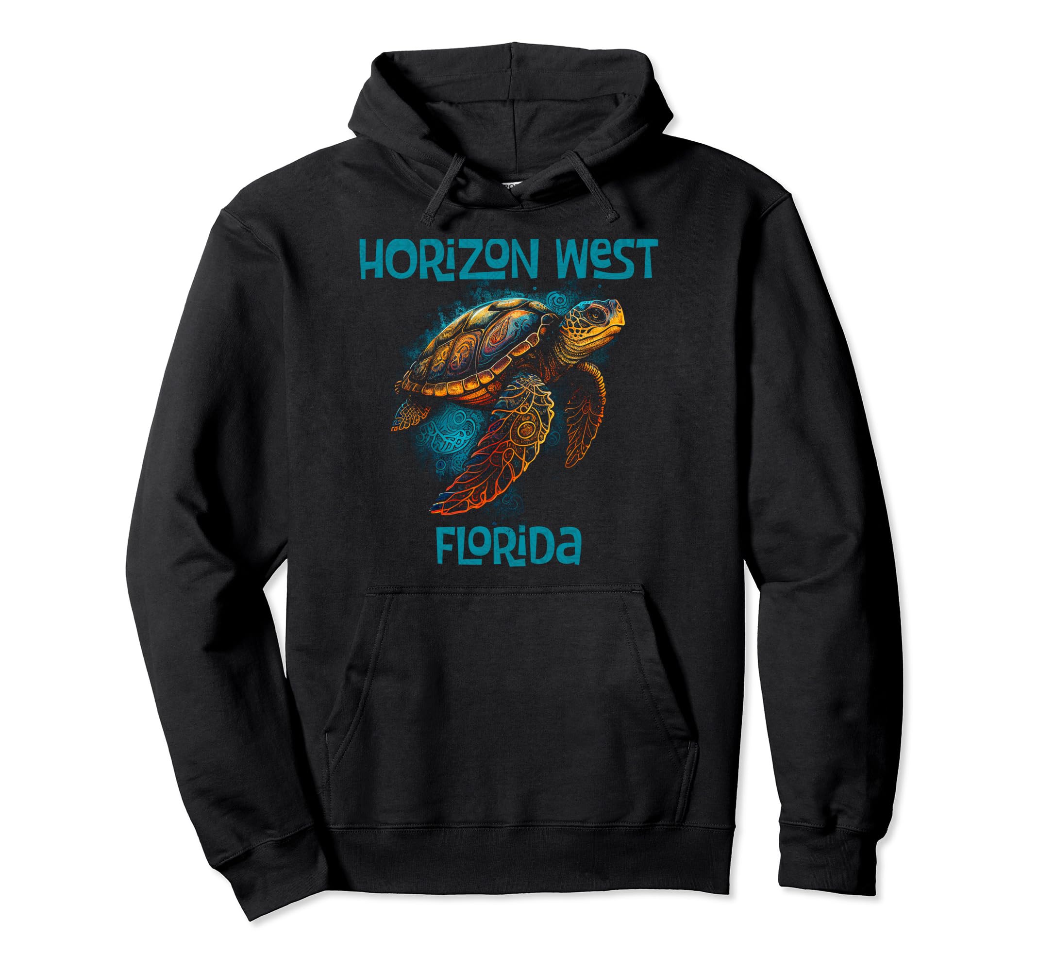 Horizon West Florida Fl Beach Sea Hoodie - Fun Novelty Design for Adults - T-Shirt, Sweatshirt, Hoodie