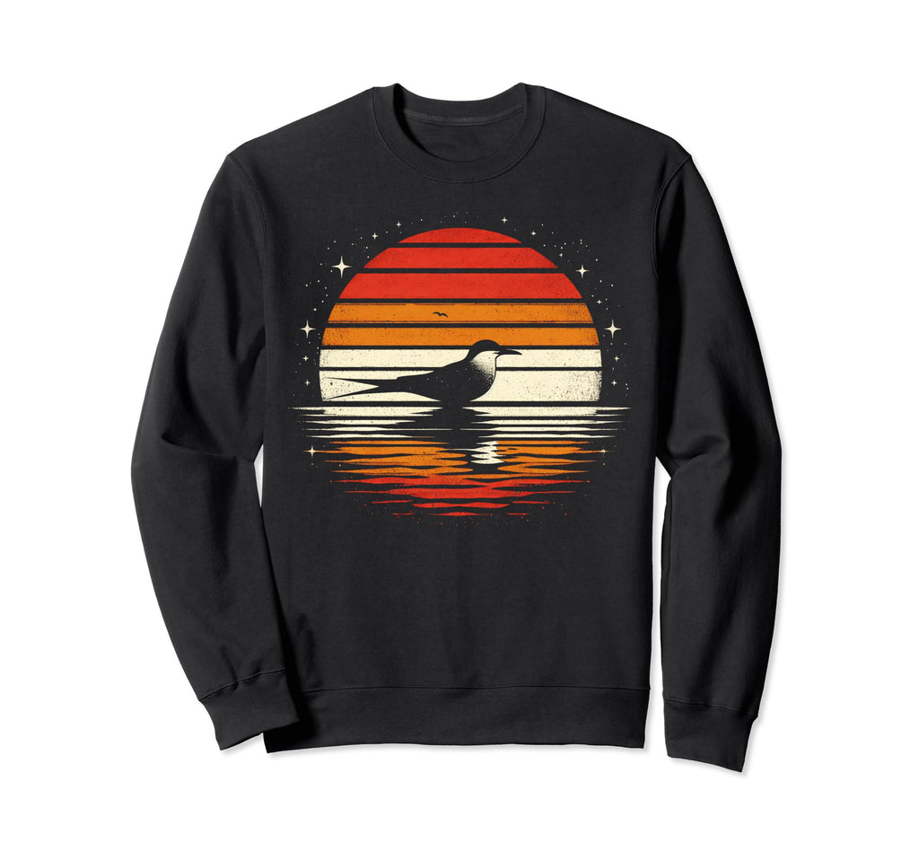 Tern Bird Sunset Safari 70S Sweatshirt - Aesthetic Graphic Unisex - T-Shirt, Sweatshirt, Hoodie