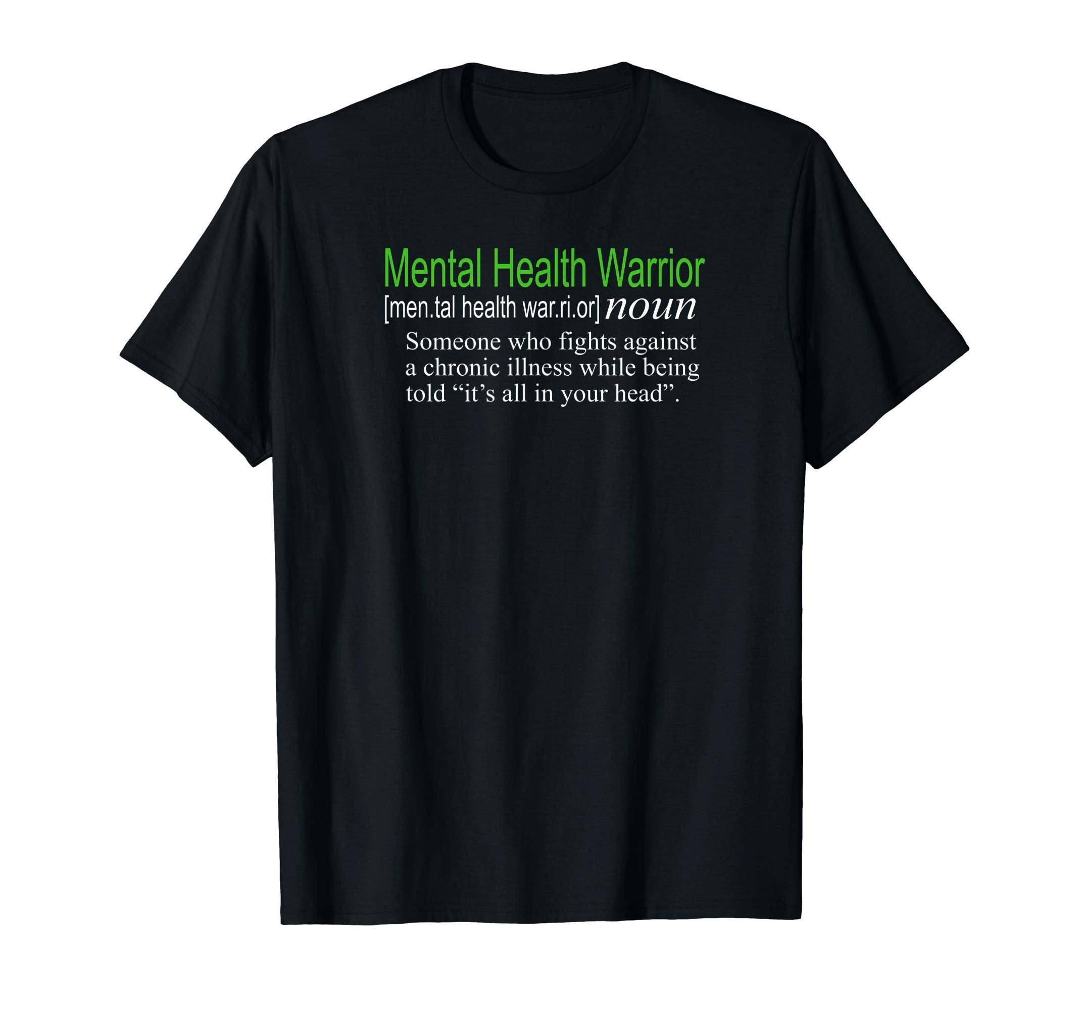 Definition Mental Health Warrior Mental T-Shirt - Graphic Print Men Women - T-Shirt, Sweatshirt, Hoodie