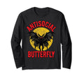 Antisocial Butterfly T-Shirt - Novelty Apparel Unisex - T-Shirt, Sweatshirt, Hoodie