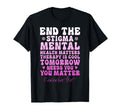 End Stigma Green Ribbon Mental T-Shirt - Casual Everyday Wear Unisex - T-Shirt, Sweatshirt, Hoodie