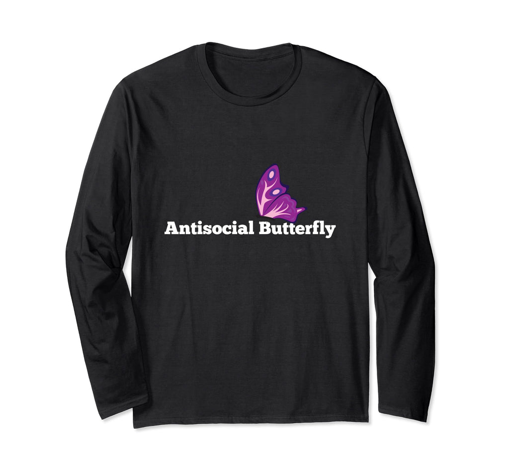 Antisocial Butterfly T-Shirt - Novelty Apparel for Adults - T-Shirt, Sweatshirt, Hoodie