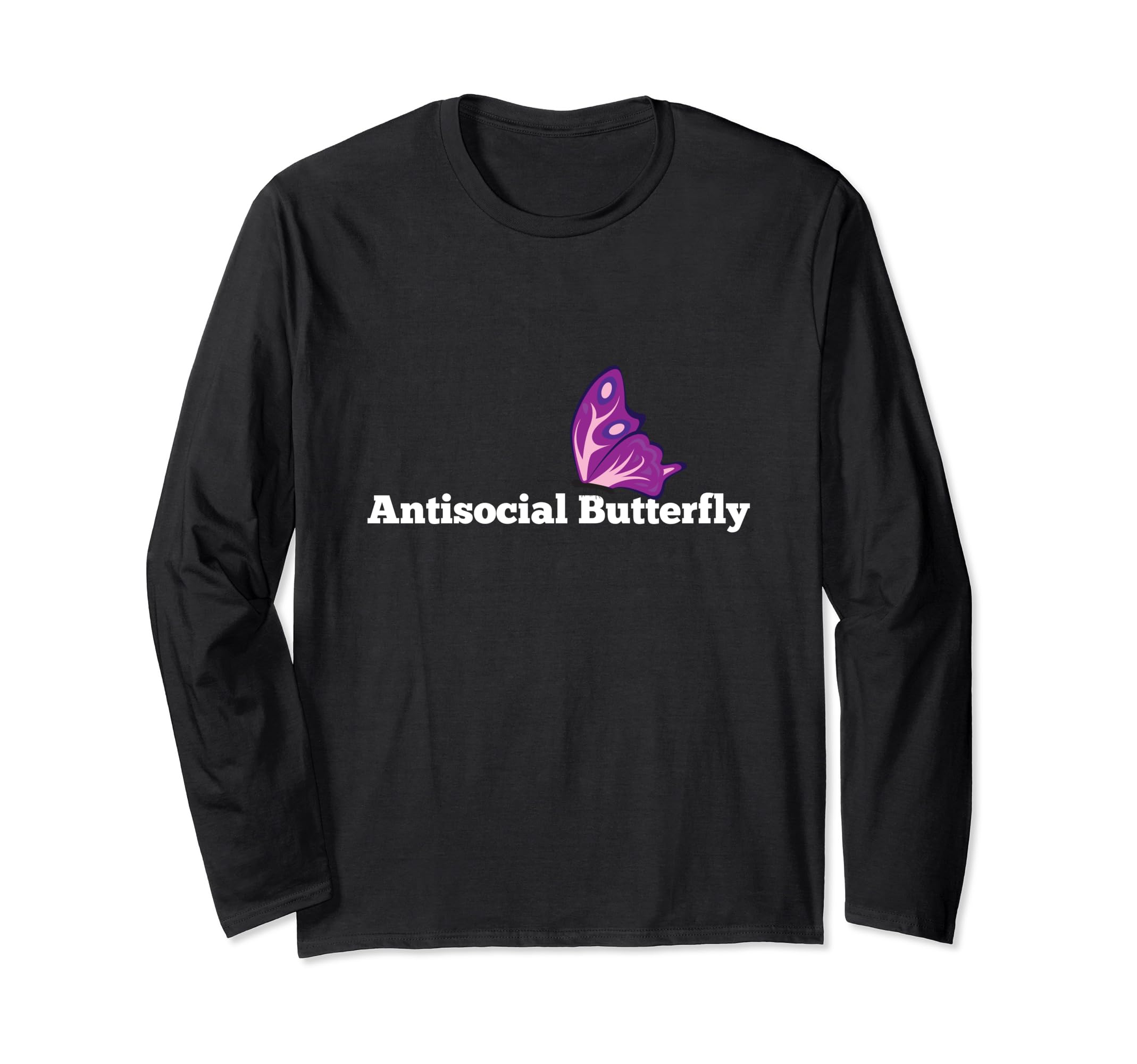 Antisocial Butterfly T-Shirt - Novelty Apparel for Adults - T-Shirt, Sweatshirt, Hoodie