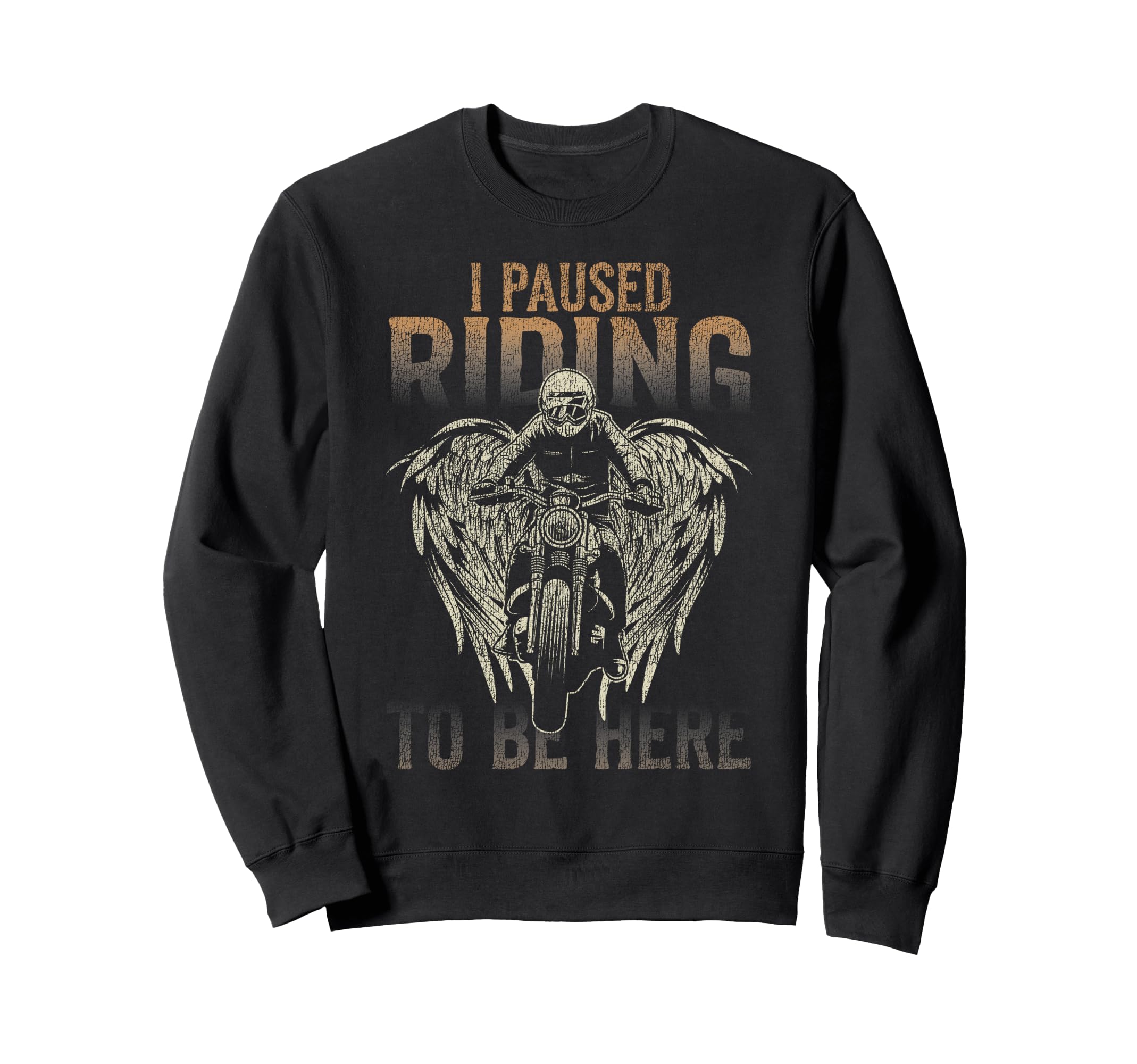Motorcycle Biker I Paused Riding To Sweatshirt - Minimalist Print Unisex - T-Shirt, Sweatshirt, Hoodie