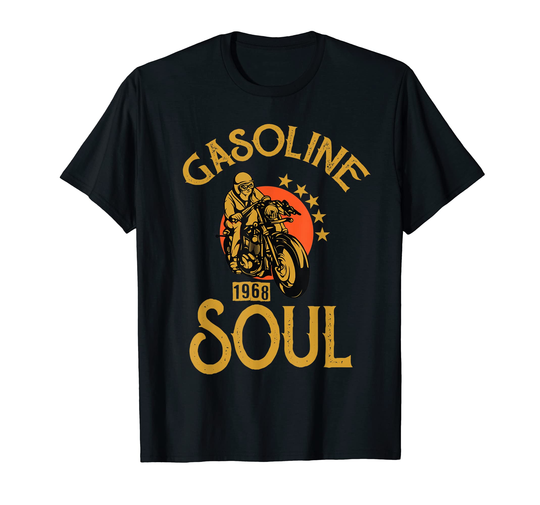 Gasoline 1968 Soul Motorcycle Bikers T-Shirt - Aesthetic Graphic Men Women - T-Shirt, Sweatshirt, Hoodie