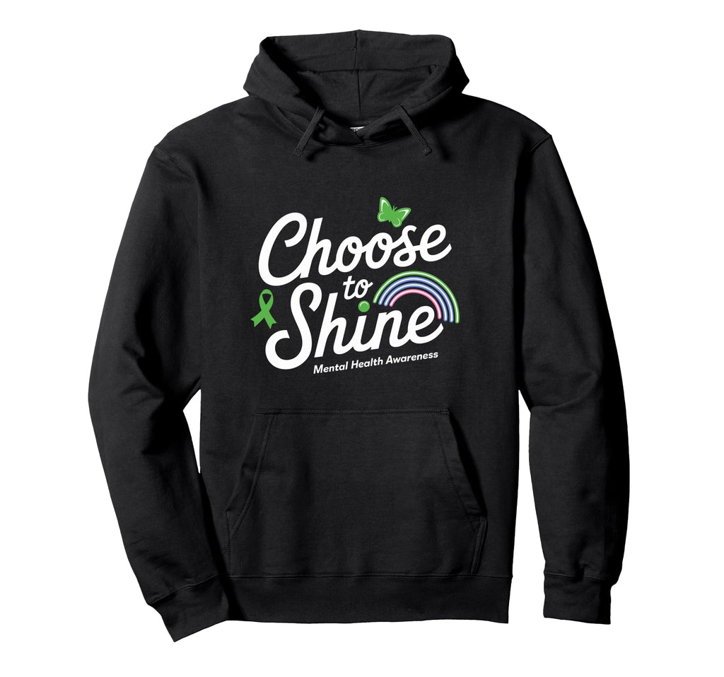Mental Health Awareness Month Green Ribbon Hoodie - Custom Art Print Unisex - T-Shirt, Sweatshirt, Hoodie