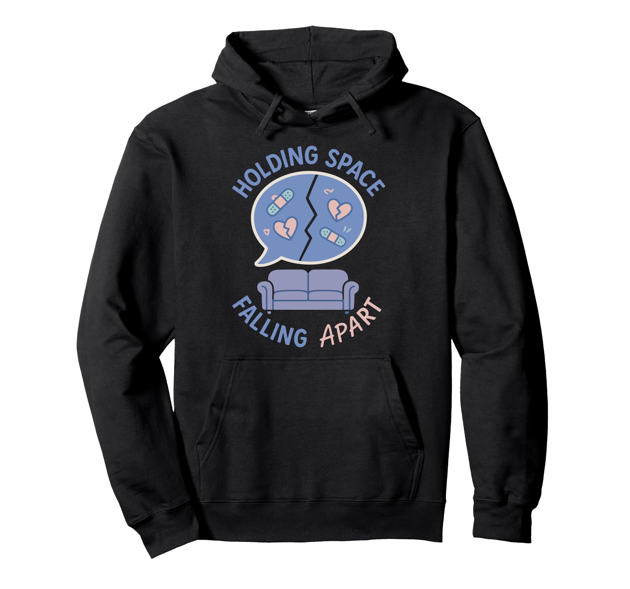 Therapist Burnout Counselor Mental Hoodie - Unique Graphic for Adults - T-Shirt, Sweatshirt, Hoodie