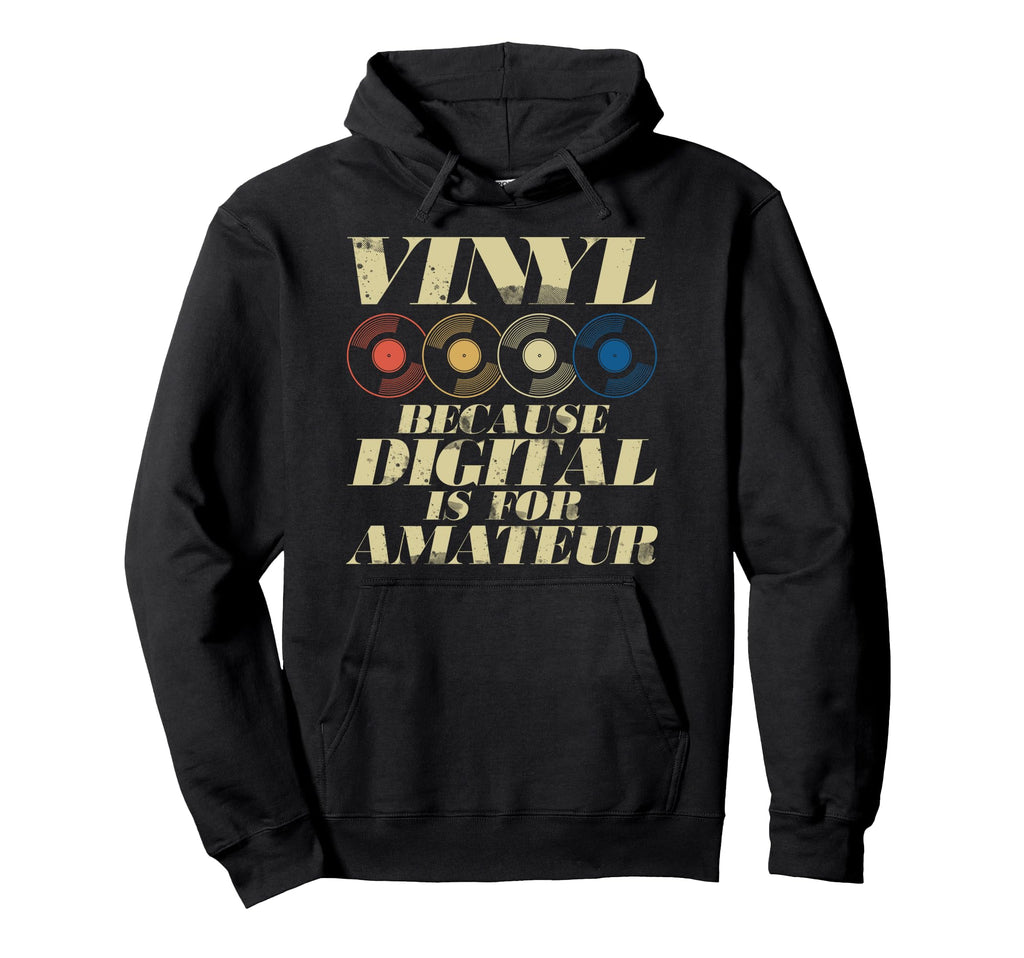 Vinyl Collecting Record Player Audiophile Hoodie - Graphic Print Unisex - T-Shirt, Sweatshirt, Hoodie