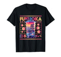 Fukuoka City 80S Synthwave Boba Tea T-Shirt - Streetwear Style for Adults - T-Shirt, Sweatshirt, Hoodie