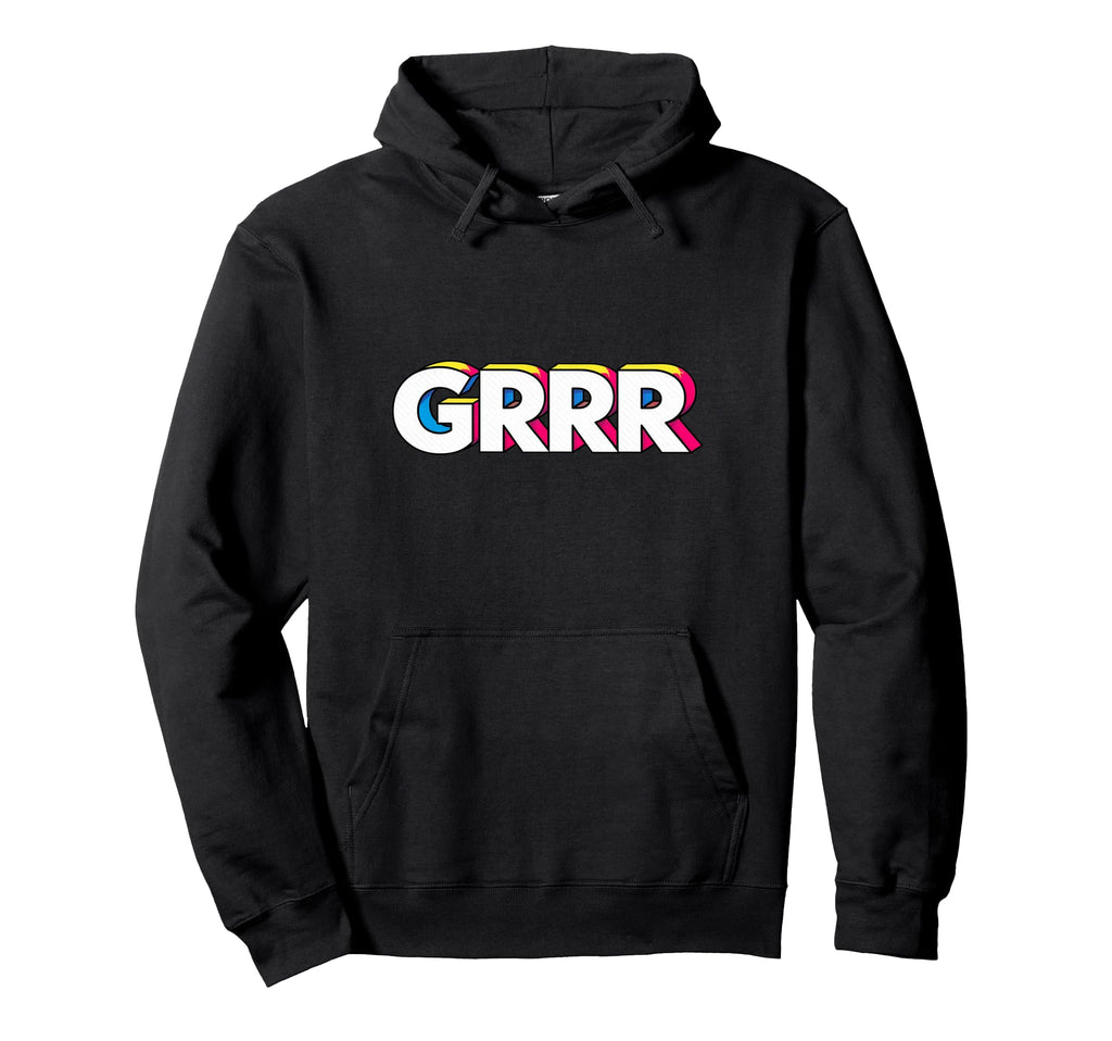 Funny Expressive Grrr Pop Art Hoodie - Custom Art Print Men Women - T-Shirt, Sweatshirt, Hoodie