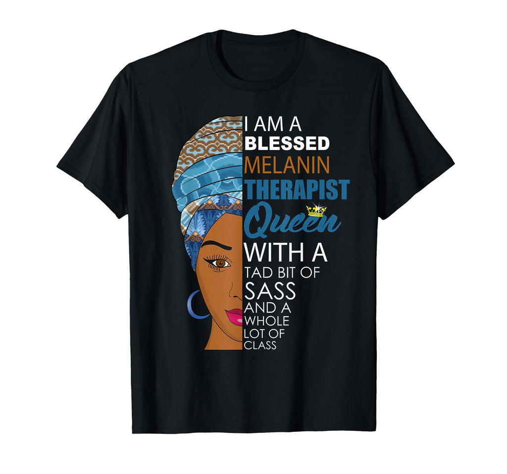 African American Therapist Black T-Shirt - Streetwear Style for Adults - T-Shirt, Sweatshirt, Hoodie