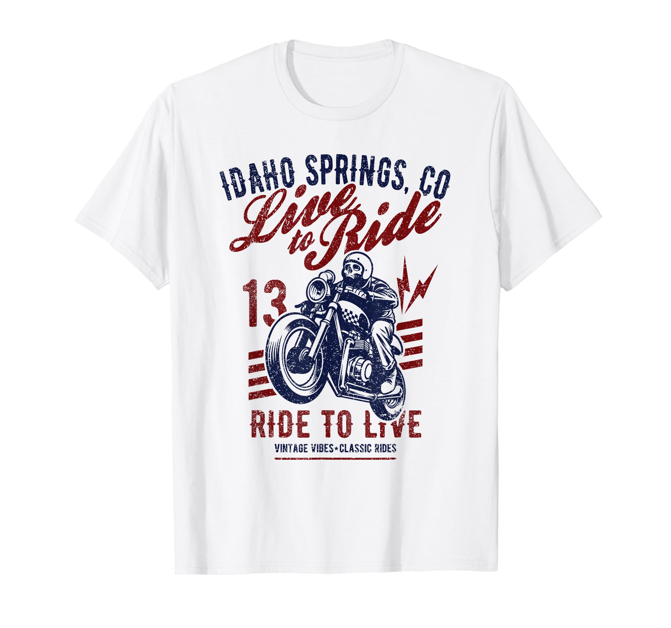 Idaho Springs Colorado Motorcycle T-Shirt - Streetwear Style Men Women - T-Shirt, Sweatshirt, Hoodie