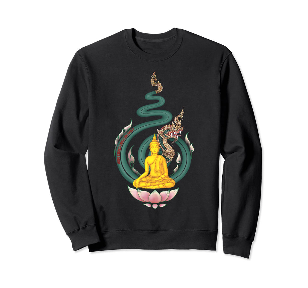 Buddha Mindfulness Buddhist Sweatshirt - Fun Novelty Design Men Women - T-Shirt, Sweatshirt, Hoodie