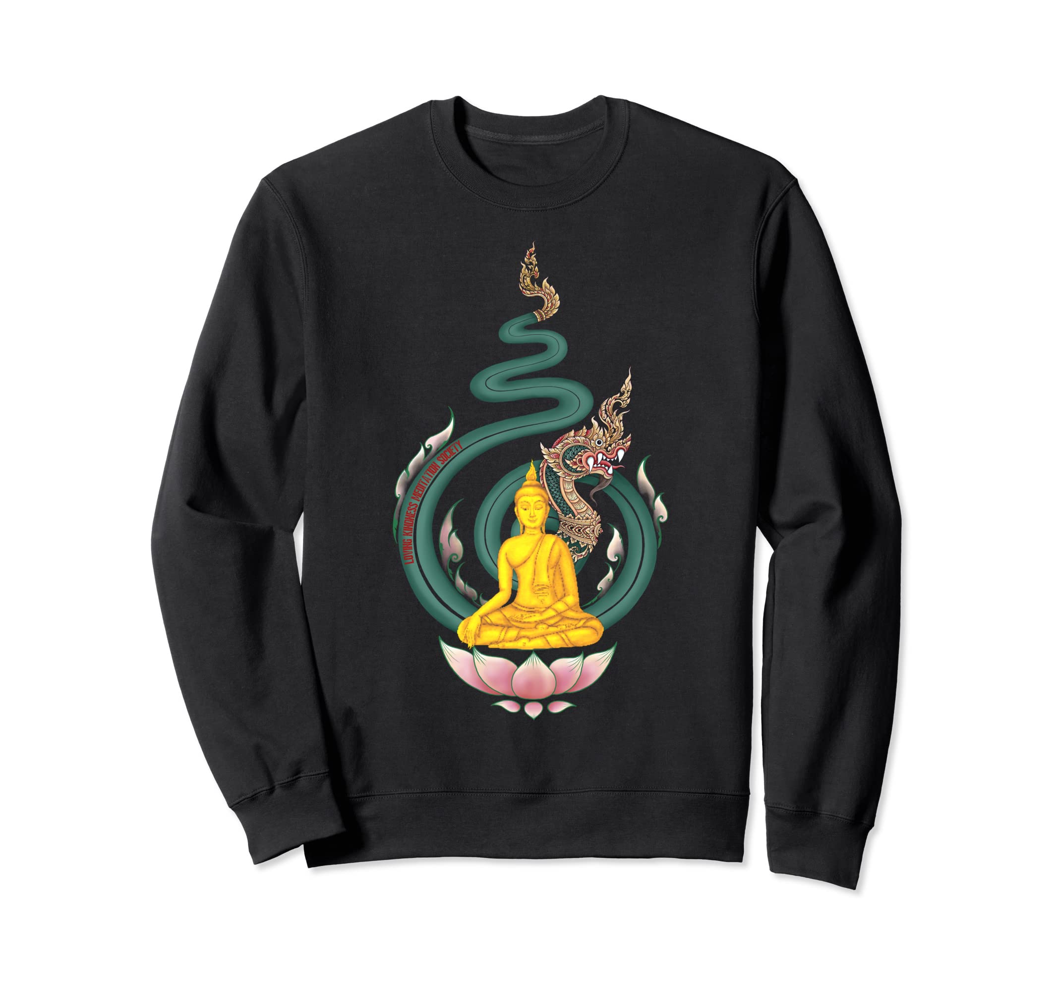 Buddha Mindfulness Buddhist Sweatshirt - Fun Novelty Design Men Women - T-Shirt, Sweatshirt, Hoodie