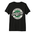 Indoorsy Antisocial Butterfly Badge T-Shirt - Custom Art Print Unisex - T-Shirt, Sweatshirt, Hoodie
