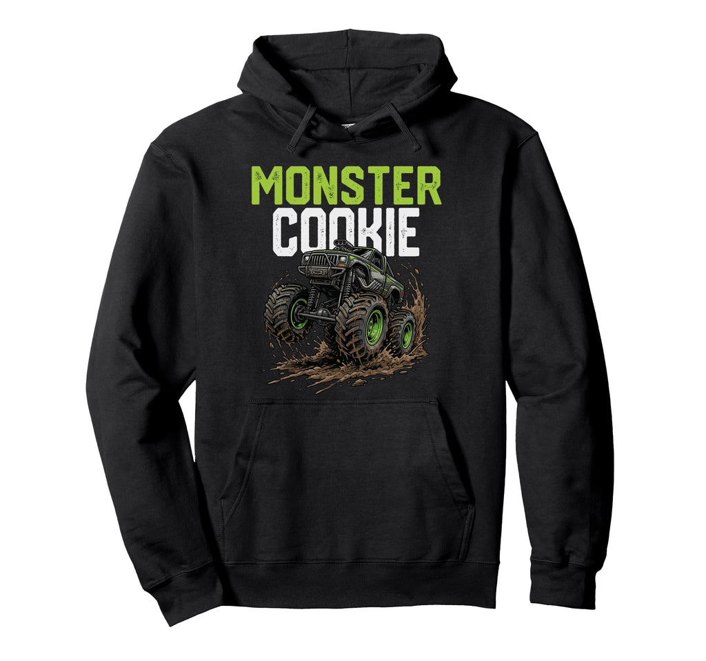 Monster Cookie Monster Truck Mothers Day Hoodie - Aesthetic Graphic Unisex - T-Shirt, Sweatshirt, Hoodie