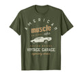 American Muscle Cars Garage T-Shirt - Minimalist Print Men Women - T-Shirt, Sweatshirt, Hoodie