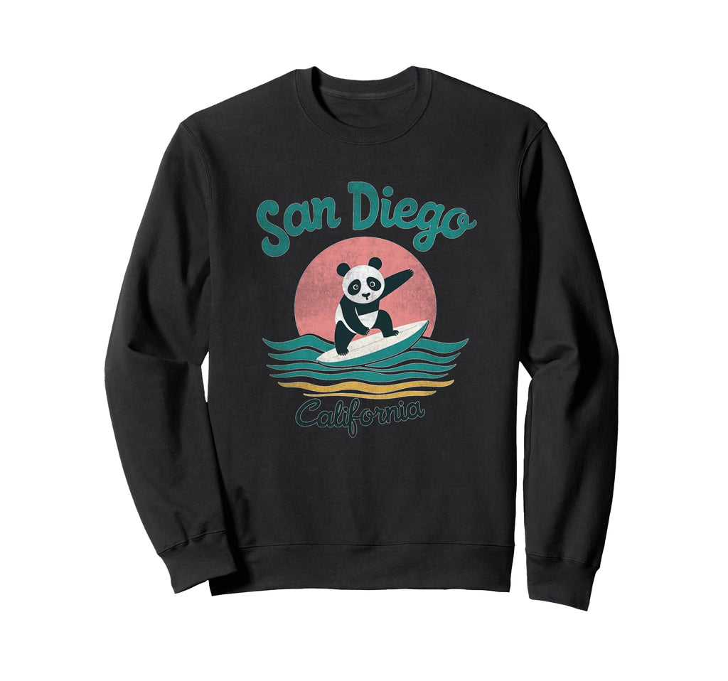 70S San Diego California Surfing Sweatshirt - Trendy Graphic for Adults - T-Shirt, Sweatshirt, Hoodie