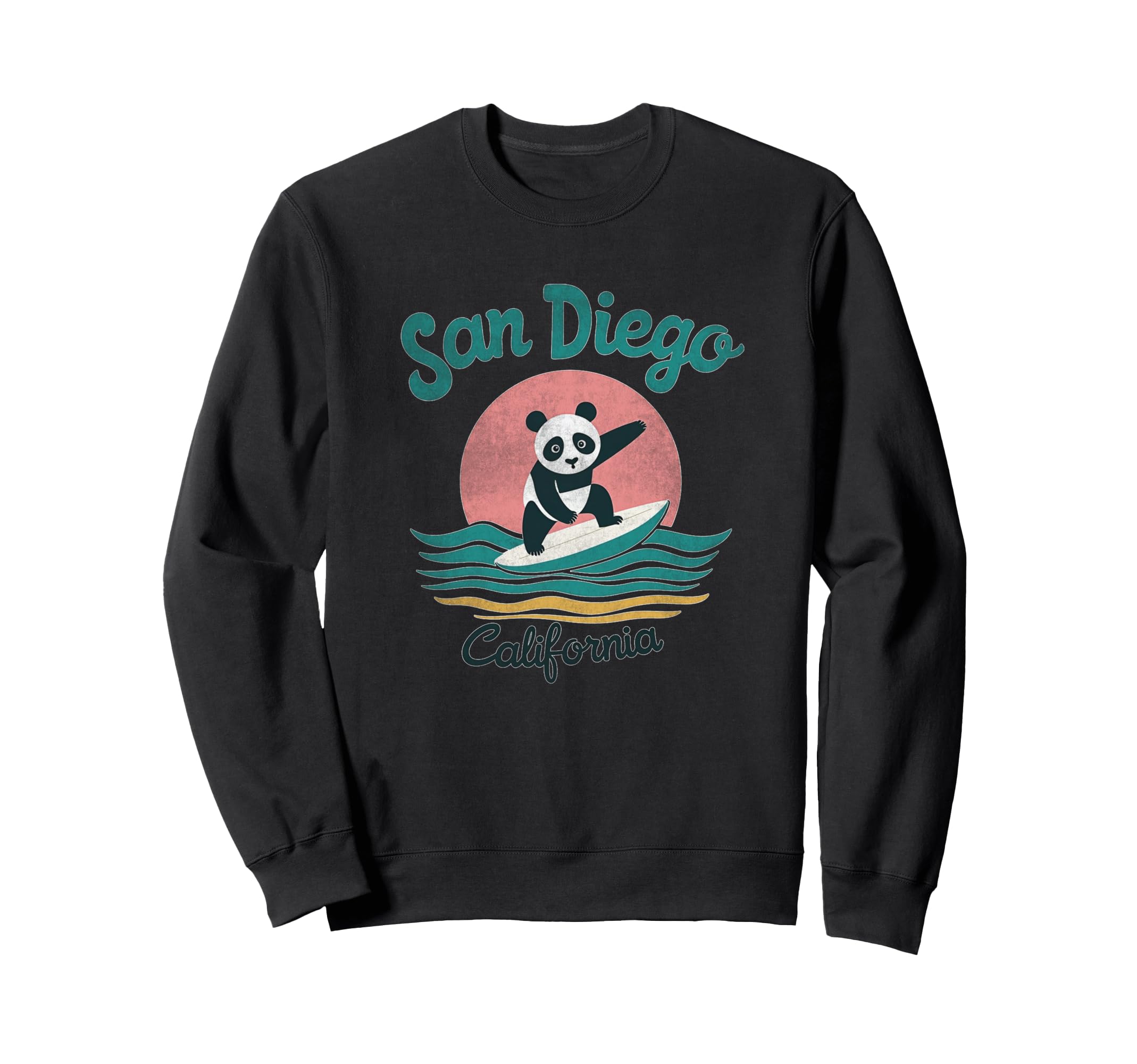 70S San Diego California Surfing Sweatshirt - Trendy Graphic for Adults - T-Shirt, Sweatshirt, Hoodie