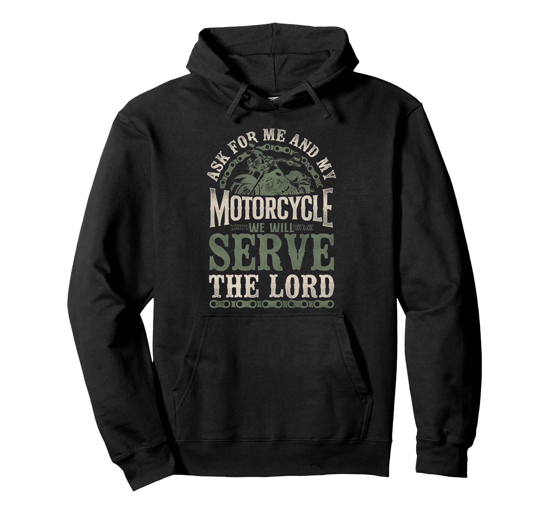 Motorcycle Biker Jesus Faith Hoodie - Aesthetic Graphic Men Women - T-Shirt, Sweatshirt, Hoodie