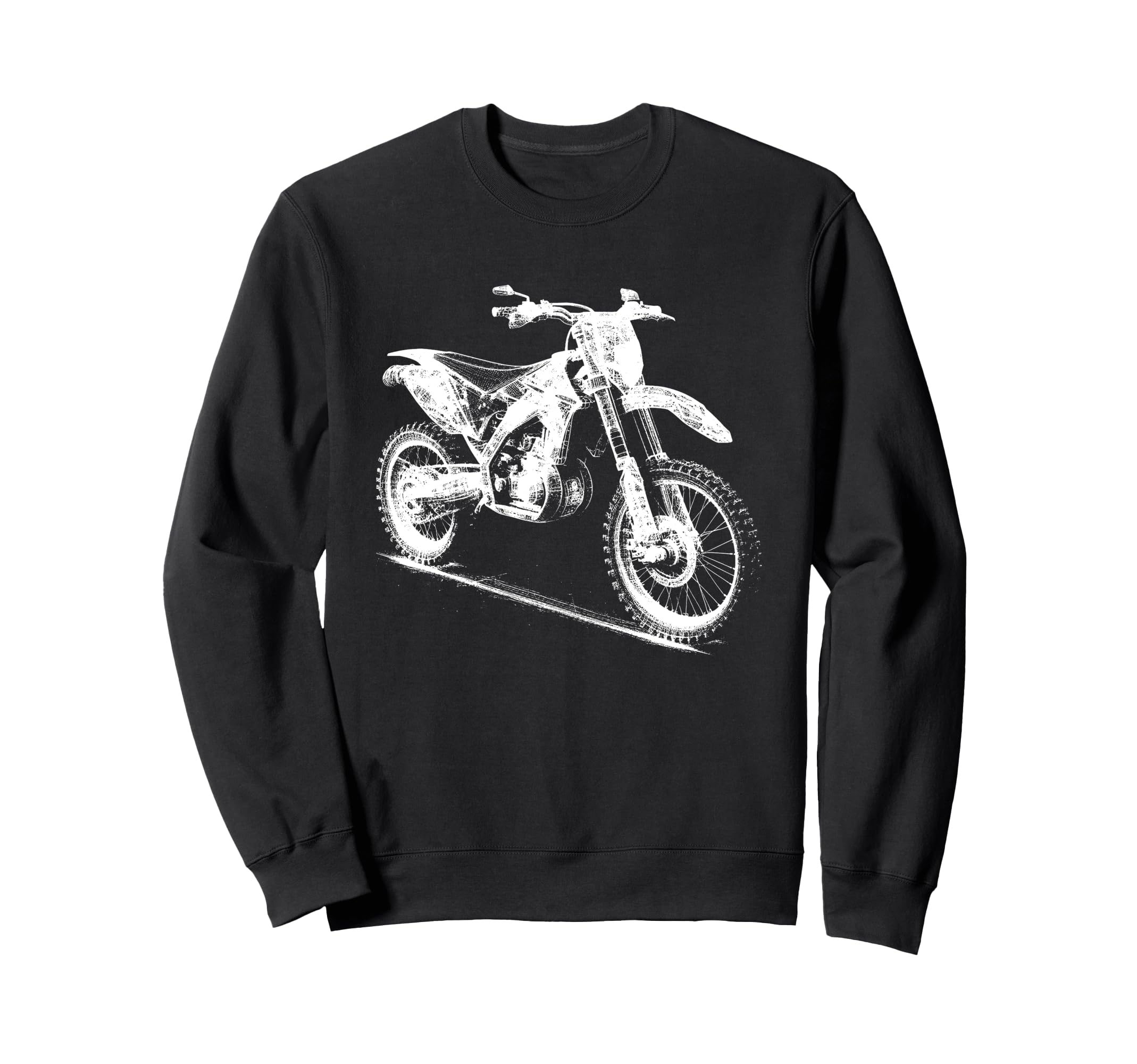 Dirt Bike 3D Wireframe Motorcycle Sweatshirt - Streetwear Style Unisex - T-Shirt, Sweatshirt, Hoodie