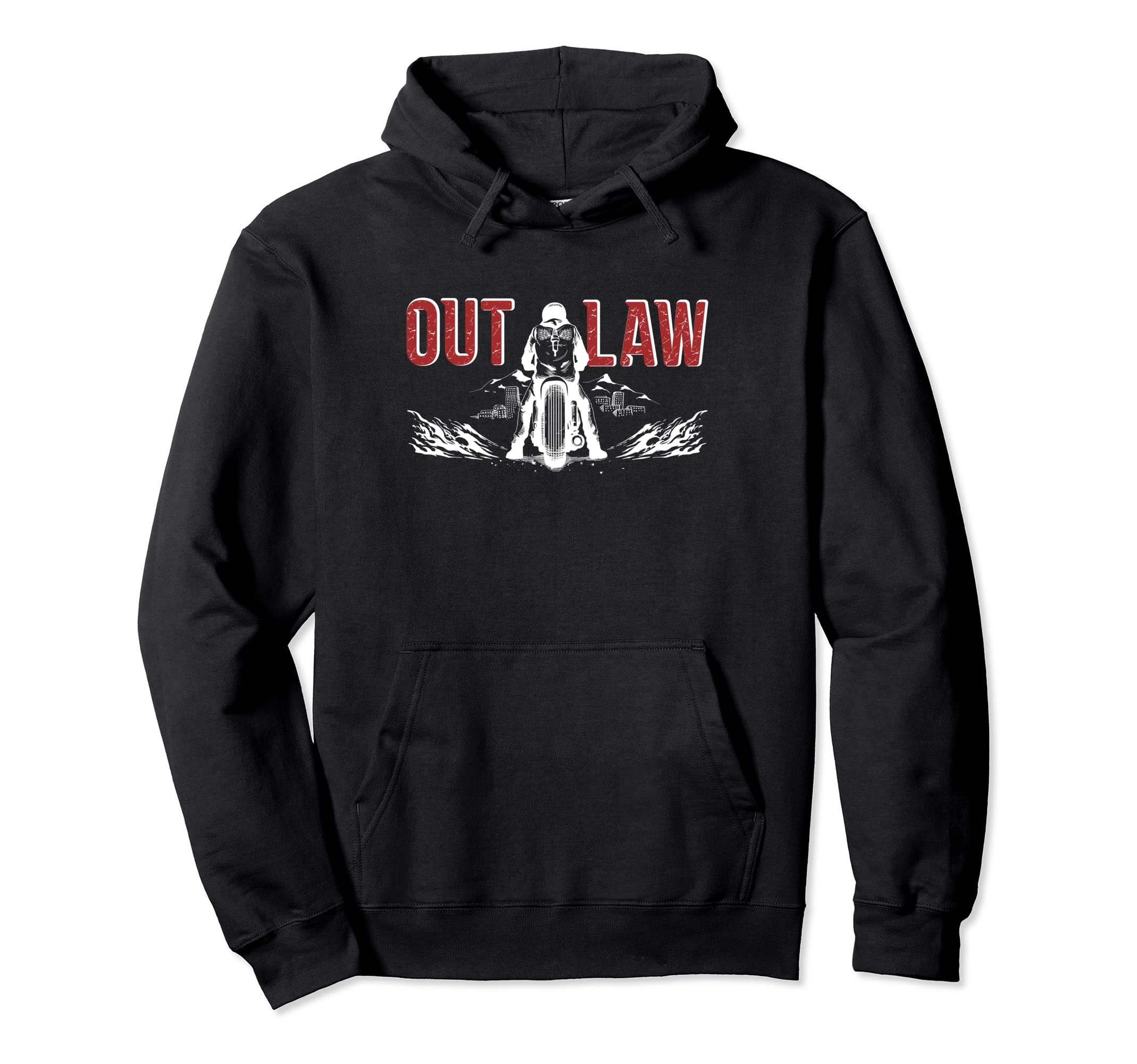 Im Outlaw Biker Vehicle Bike Hoodie - Casual Everyday Wear Men Women - T-Shirt, Sweatshirt, Hoodie