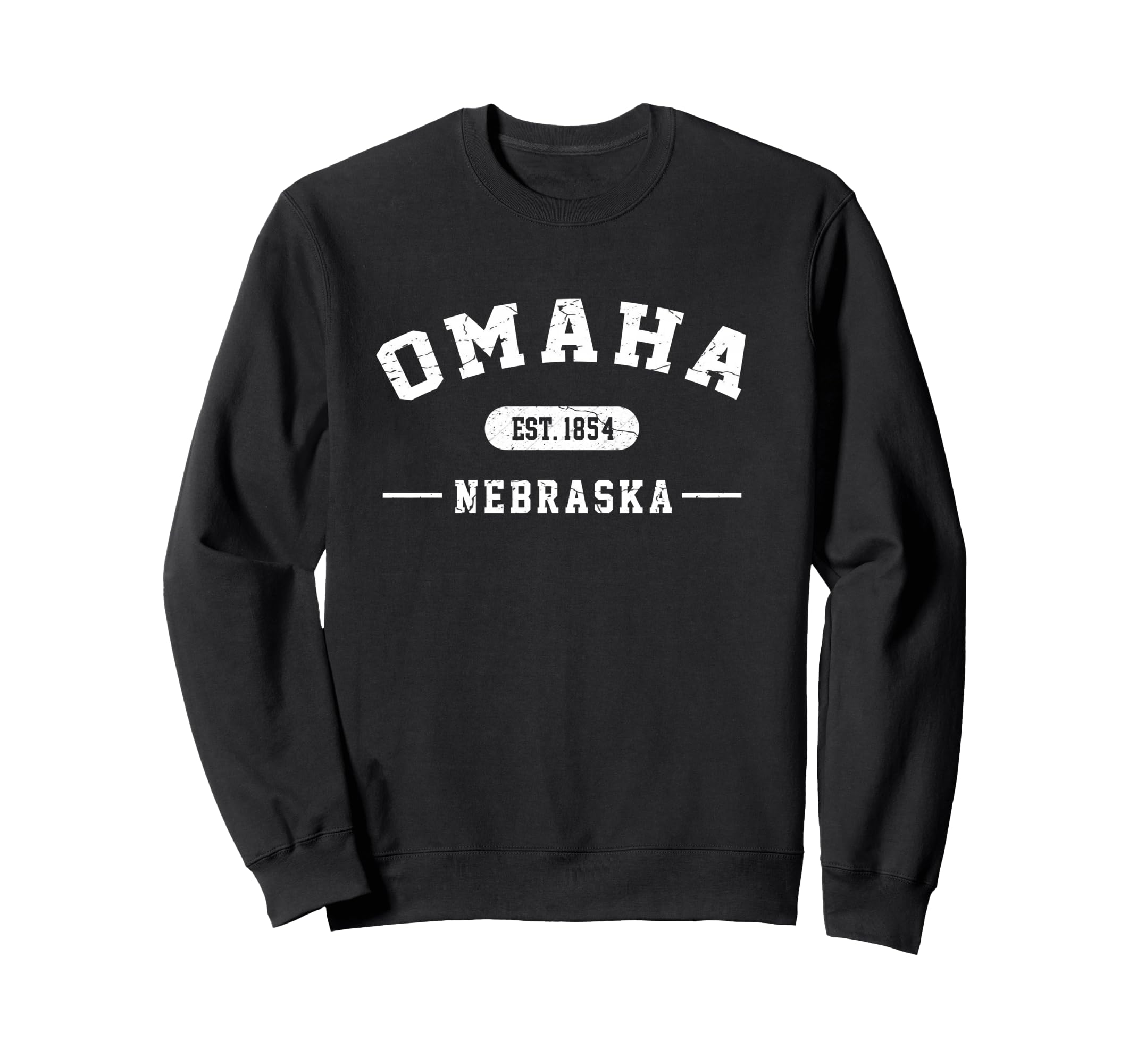 Omaha Nebraska Est 1854 Athletic Sweatshirt - Casual Everyday Wear Unisex - T-Shirt, Sweatshirt, Hoodie