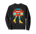Rollerskates Funny 80S 90S Sweatshirt - Aesthetic Graphic for Adults - T-Shirt, Sweatshirt, Hoodie
