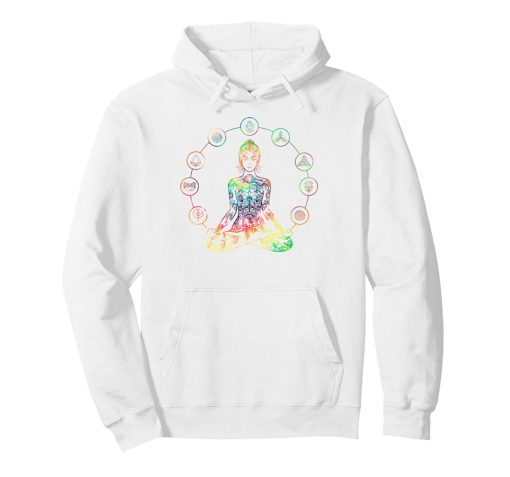 Tie Dye Yoga Meditation Lotus Pose Hoodie - Aesthetic Graphic Men Women - T-Shirt, Sweatshirt, Hoodie