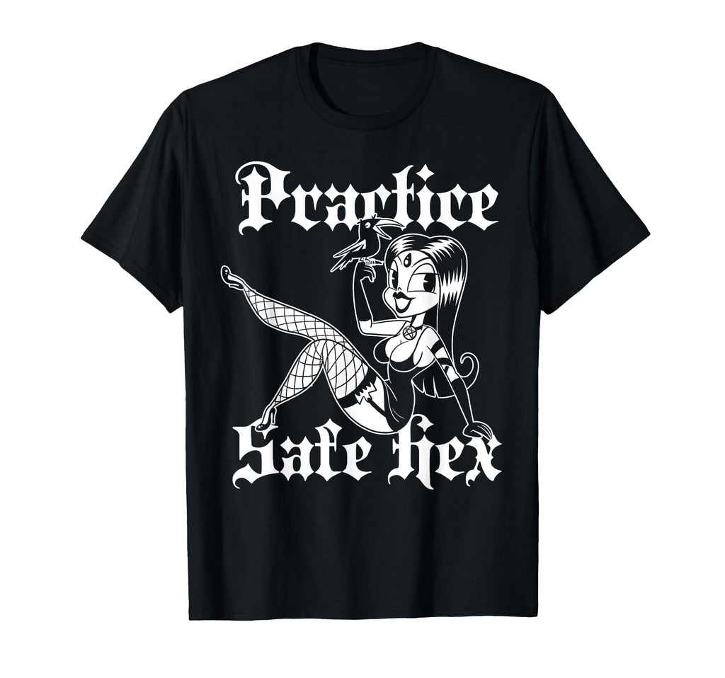 Blackcraft Practice Safe Hex Sexy T-Shirt - Unique Graphic for Adults - T-Shirt, Sweatshirt, Hoodie