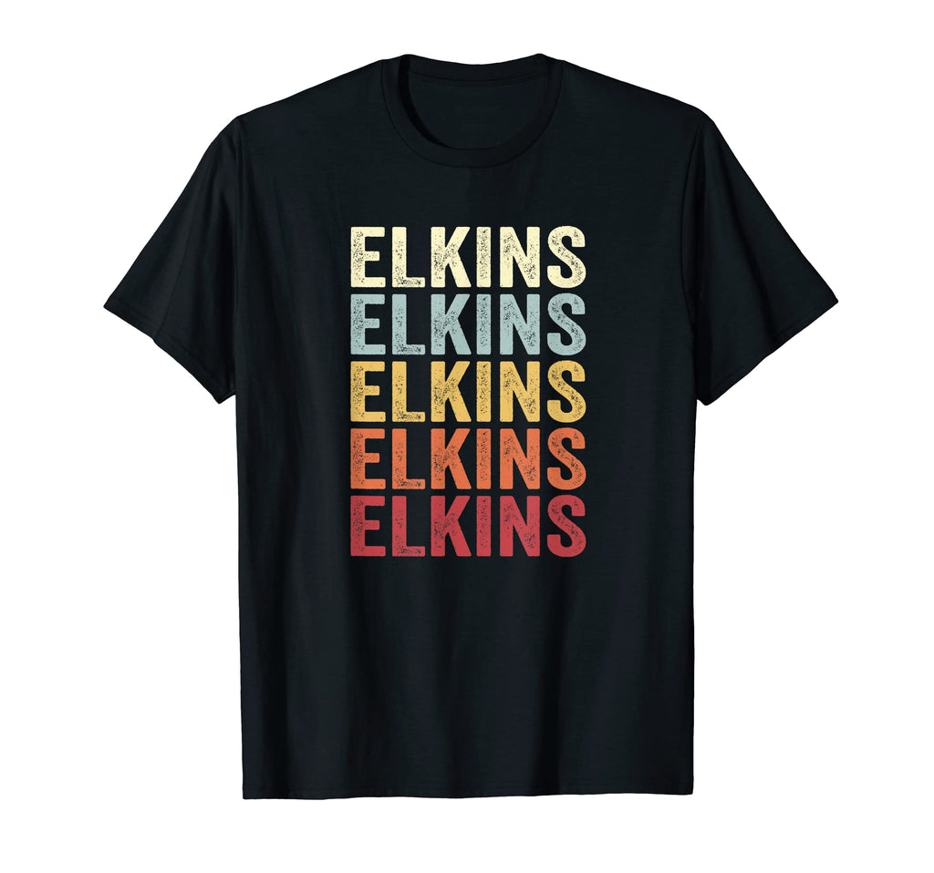 Elkins West Virginia Elkins Wv Text T-Shirt - Fun Novelty Design for Adults - T-Shirt, Sweatshirt, Hoodie